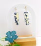 Long Rectangle Floral Earrings. - Image 2