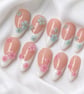 Handmade Dainty mini  floral garden   Press-On Nails — Reusable False Nails