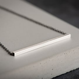 Sterling Silver Bar Necklace