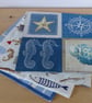 Four 'Nautical & Fish' Paper Napkins - Image 1