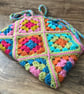 Granny Square Colourful Crochet Bag - Image 7