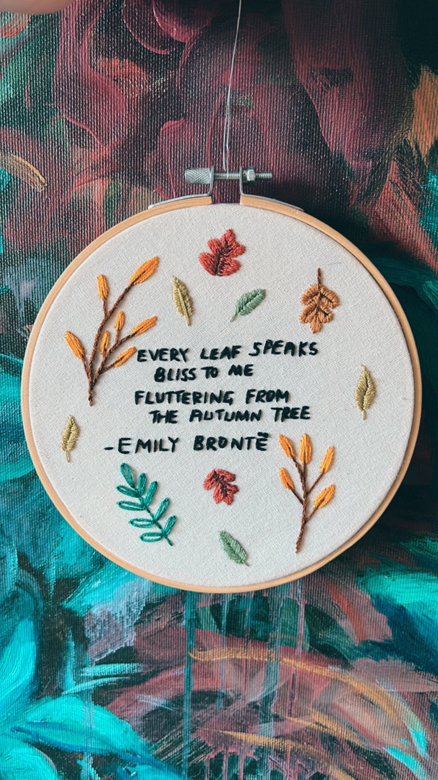 Autumn Embroidery Art