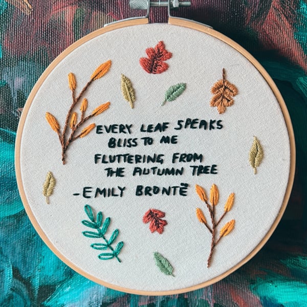 Autumn Embroidery Art