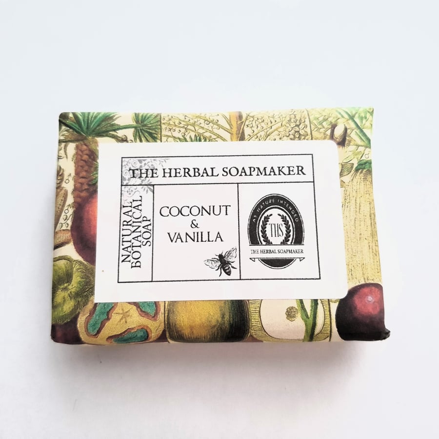 Coconut & Vanilla Handmade Soap, full size