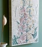 Summer Seconds - Mosaic Floral Art - Foxglove Mosaic Wall Plaque in White - Image 2