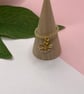Gold flash plated sterling silver ring with bee charm - Image 4