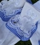 Sophia's Personalised Handmade 4-Piece School Sets -Royal Blue & White - Image 4