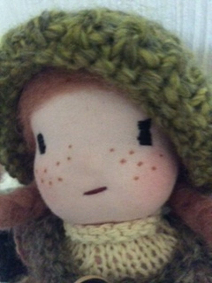 knitted doll - Petal