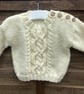 Baby cream aran jumper - Image 1