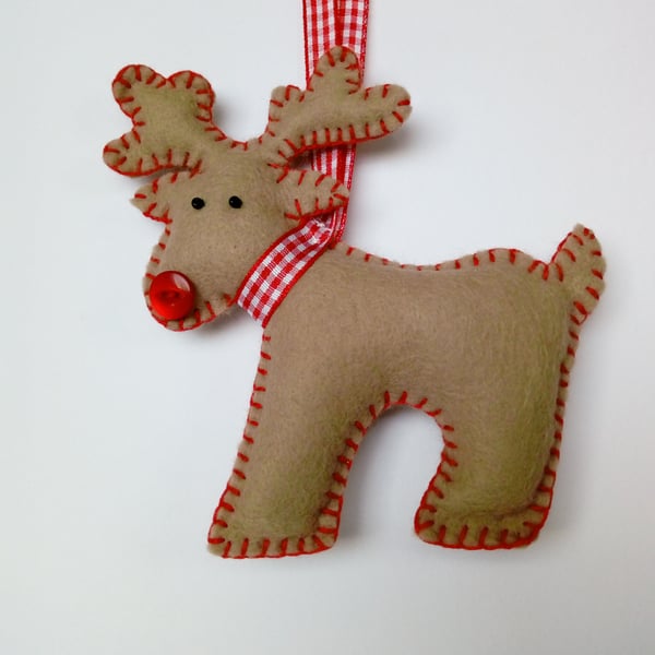 Reindeer - Felt Hanging Decoration