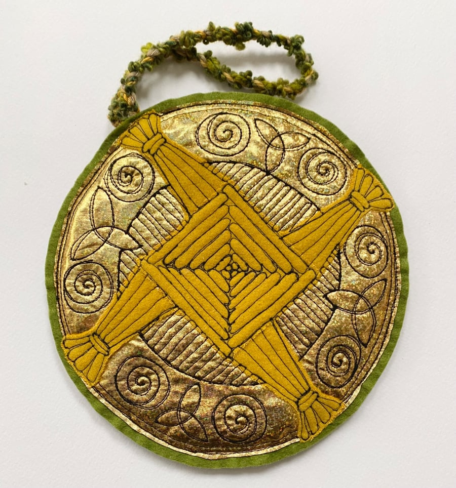 Brigid's cross. Imbolc. Seasonal decoration. 