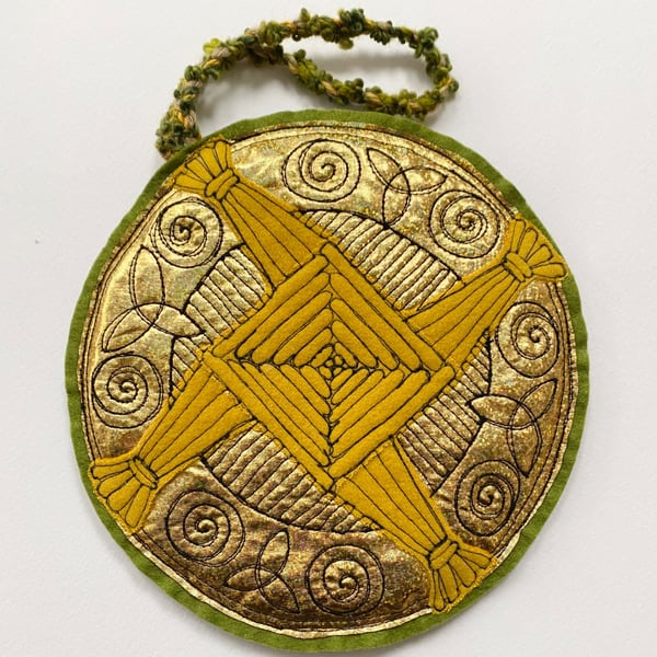 Brigid's cross. Imbolc. Seasonal decoration. 