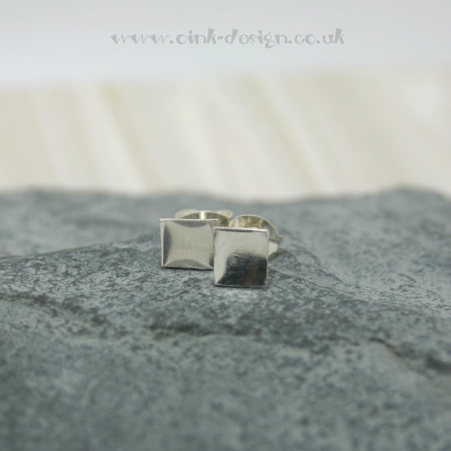  Sterling silver square earrings