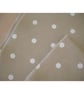 Round Tablecloth 48" Beige Polka Dot - Image 2