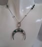 Luna - malachite and hematite necklace 