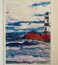  light house on the rocks, seascape print - Image 4
