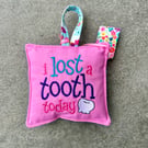 Pink Tooth Cushion with mini Tooth Purse