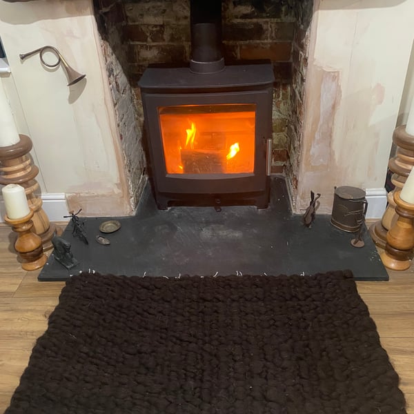 Black Jacob, British Wool Rug