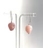 Rose Quartz "Legend of the Crystal Skull" Hoop Earrings, All 925 Sterling Silver - Image 4