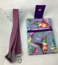 Hummingbird phone case, Birds pouch, Detachable strap, Handmade - Image 5