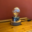 Piston Table Lamp, Decorative Upcycled Polished Engine Part