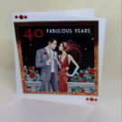 Ruby Wedding Anniversary Card