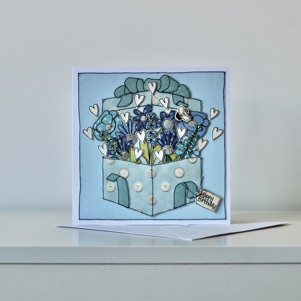 Handmade Blank Birthday Card