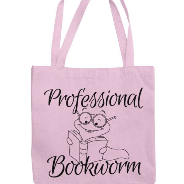 Professional Bookworm - Novelty Tote Shopper Bag