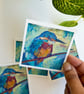 Kingfisher Vinyl Bird Sticker - Original Art - Laptop and Planner Decor - Image 3