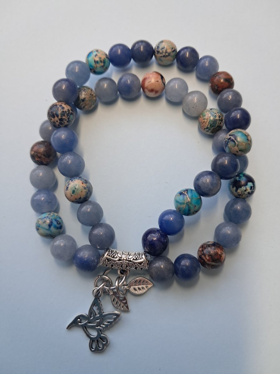 Beaded Stretch Stack Bracelet 