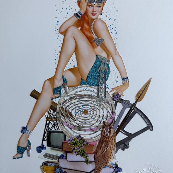 "PALLAS ATHENA" - ONE OFF, HANDMADE COLLAGE