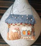 Handmade Felt Embroidered Christmas Cottage - Image 2