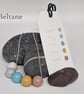 Beltane - hand painted - wooden bead & sterling silver necklace - Image 2
