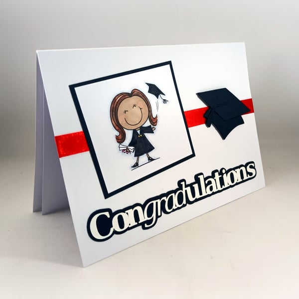 Handmade female Graduation Card