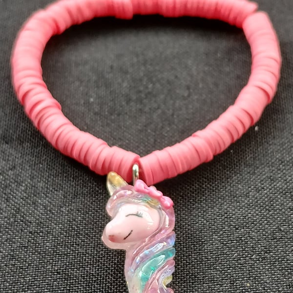 Handmade polymer clay bracelet 