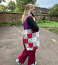 Patchwork Star design tote bag - Image 2