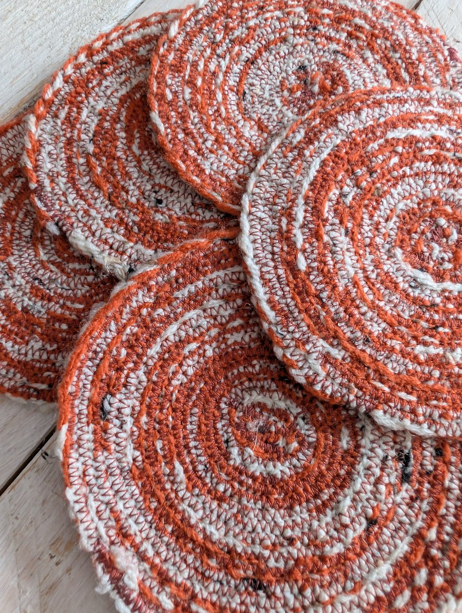 Farmhouse Style Rustic Coasters (set of 5)