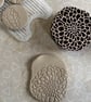 Handmade Ceramic Dahlia brooch, Hand Made Pottery Badge - Image 7