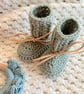 Classic Booties Wool Alpaca Blend Sage - Image 3