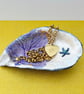 Hand Decorated Oyster Shell Trinket Dish