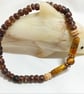 Coconut Shell Bead & Tigers Eye Bracelets - Image 2