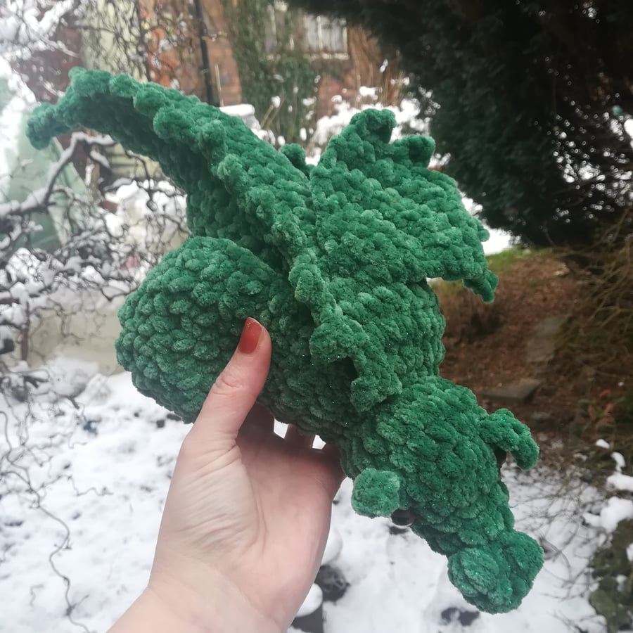 Crochet House Dragon Slytherin 
