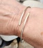 Sterling silver wraparound bangle - Image 3