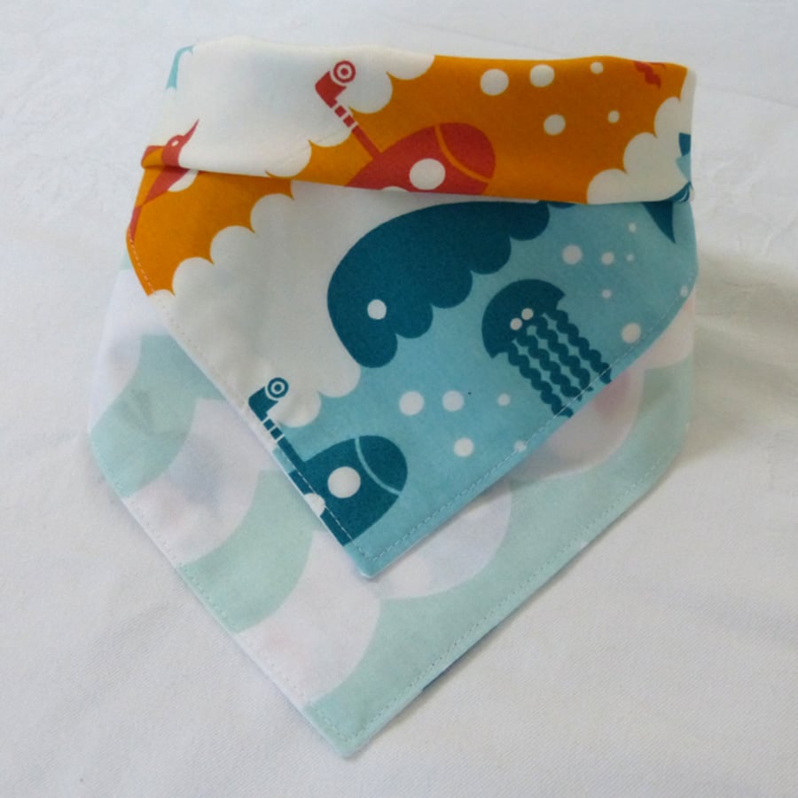 Whale Submarine Dribble bib