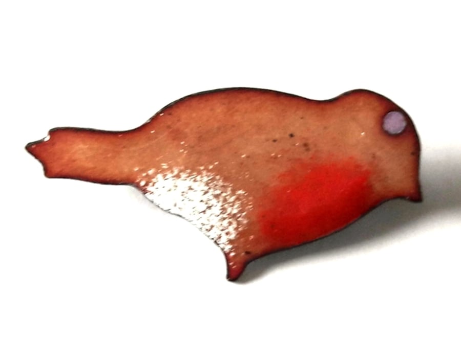Robin brooch