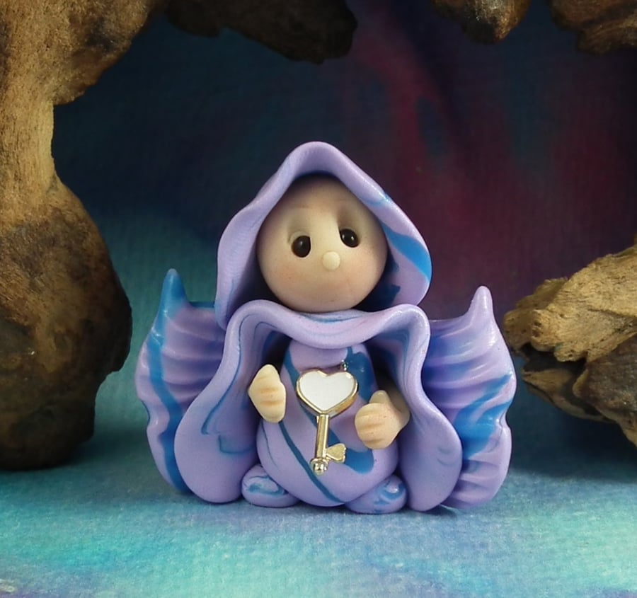 Winter Flurrier Gnome 'Haze' Season's Herald OOAK Sculpt by Ann Galvin