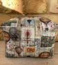 Jules Verne Hot Air Balloon Fabric Quilted Box Shape Wash Bag - Image 2