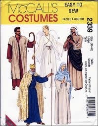 McCall’s Costumes 2339: Adult Nativity, Medium,  Chest: 36-38”