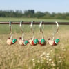 Tiny Glass Mallard Duck Stitch Marker