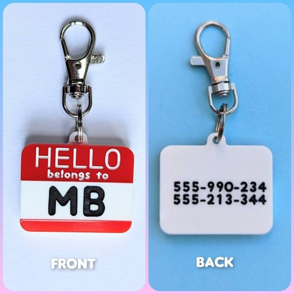 Personalised Luggage Tag Custom Lost luggage tag Travel lost and found bag tags 